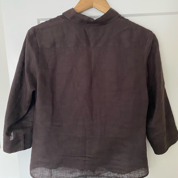 Ann Taylor linen blouse - Picture 3 of 5